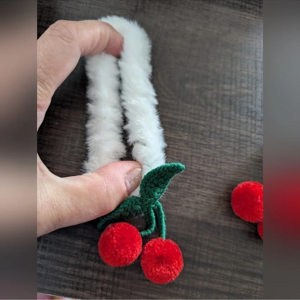 Cherry-Themed Kids Hair Ties